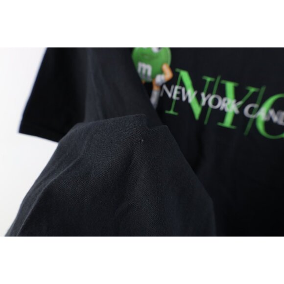 Vtg Y2K Mars Candy M&Ms Womens Medium Green Candy New York City Candy T-Shirt - Picture 11 of 15
